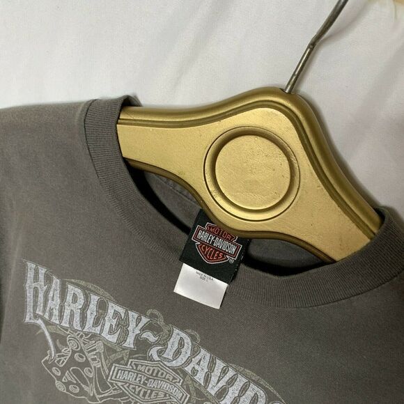 HARLEY DAVIDSON Myrtle Beach SC brown T-Shirt Sz Large short sleeve - Picture 4 of 6
